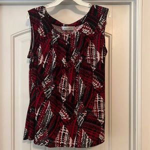 Kasper work shell in multi-color (primary red) size 1x